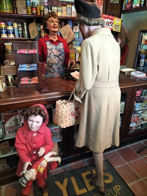 Lot 43 - Flambards, two display figures.