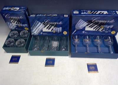 Lot 30 - Boxed Capri Crystal Glasses.