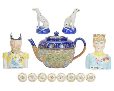 Lot 524 - Eight Copeland and Garrett porcelain handles.