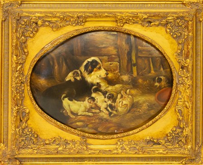 Lot 385 - A decorative oil painting signed Knome.