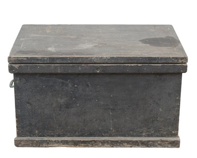 Lot 906 - A late Victorian painted pine carpenter's chest.