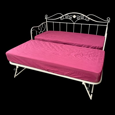 Lot 5 - A Laura Ashley Alice Day Bed with Trundle. Two...