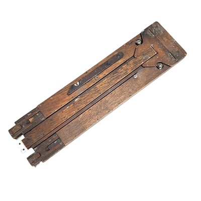 Lot 74 - An unusual folding artist's easel.