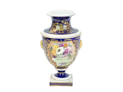 Lot 603 - A Derby porcelain vase.