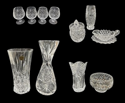 Lot 95 - A good selection of crystal, including a set...