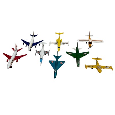 Lot 114 - Seven Matchbox model aircraft and a Zylmex.