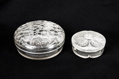 Lot 646 - A Lalique for D'Orsay 'Le Lys' box.