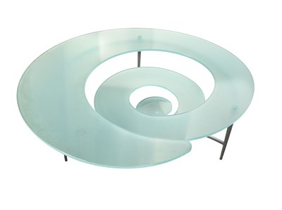 Lot 895 - A contemporary 'Nautilus' spiral coffee table.