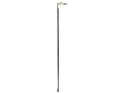 Lot 304 - An Edwardian silver mounted ebonised gentleman's cane.
