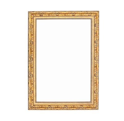 Lot 815 - A gilt framed rectangular wall mirror.