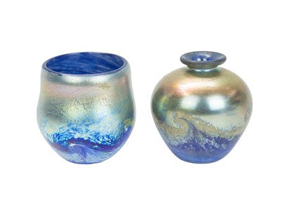 Lot 692 - Norman Stuart Clarke (1946) A glass vase.