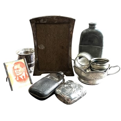Lot 192 - A mixed lot including a hallmarked silver...