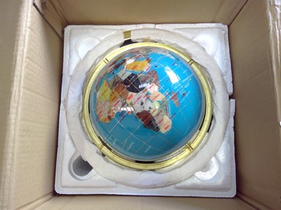 Lot 2 - An Osborne & Allen 22cm Gemstone Globe. The...