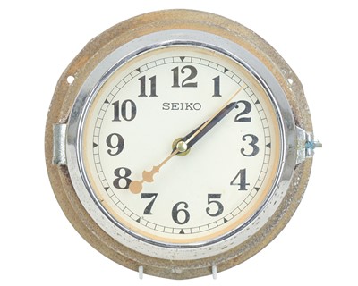 Lot 796 - A Japanese Seiko ship's wall clock.