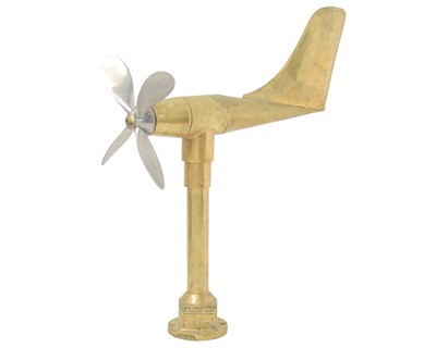 Lot 190 - A model 'N-162D' brass anemometer.