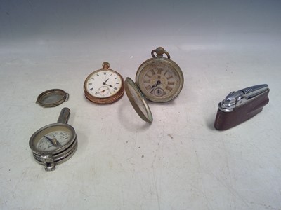 Lot 51 - Two English Pocket Watches, a French Compass,...