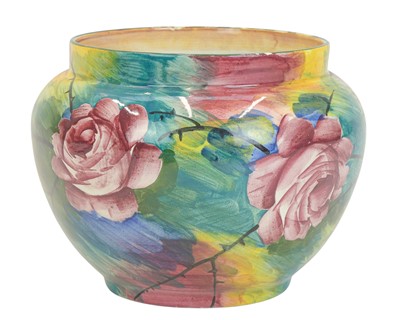 Lot 531 - A Wemyss Jazzy pattern plant pot or jardinière.
