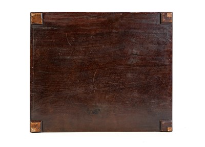 Lot 2 - A late George III mahogany cutlery tray.