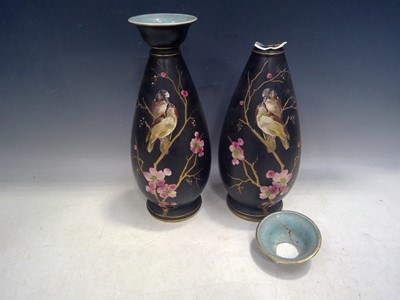 Lot 13 - A Pair of Gilt Enamel Vases. Athens of England,...