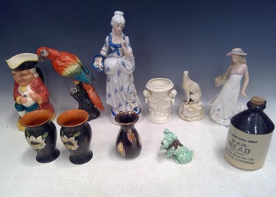 Lot 76 - A pair of Brentleigh Ware Vases, a West German...