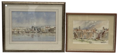 Lot 72 - David ROWE, two watercolour paintings, both...