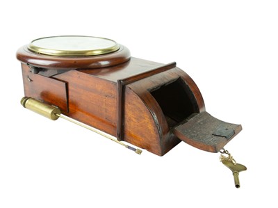 Lot 781 - A GWR Worcester 8 inch mahogany drop dial wall clock.