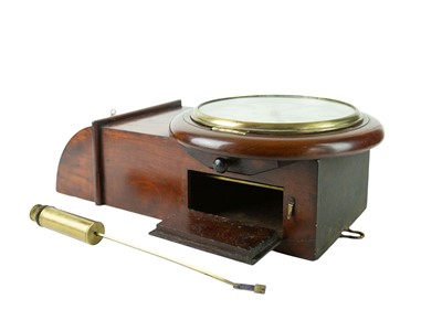Lot 781 - A GWR Worcester 8 inch mahogany drop dial wall clock.
