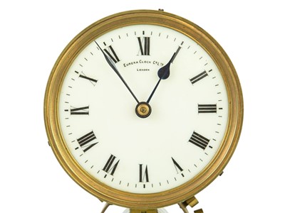 Lot 786 - An electric Eureka mantel clock under a glass dome.