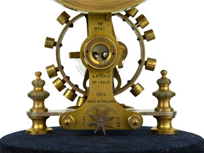 Lot 786 - An electric Eureka mantel clock under a glass dome.