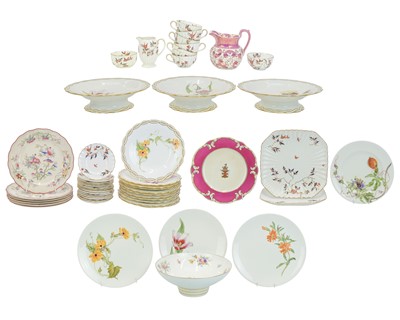 Lot 587 - A Minton bone china dessert service.