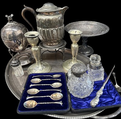 Lot 81 - A selection of silver-plated wares, including...