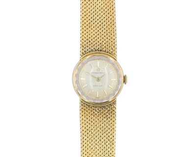 Lot 1018 - ETERNA-MATIC - A Sahida 18k lady's automatic bracelet wristwatch.
