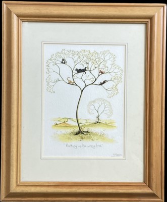 Lot 99 - Mark Denman signed print, "Barking up the...