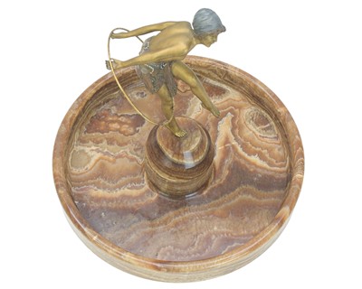 Lot 80 - Demétre CHIPARUS (1886-1947) Art Deco hoop girl.