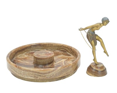 Lot 80 - Demétre CHIPARUS (1886-1947) Art Deco hoop girl.