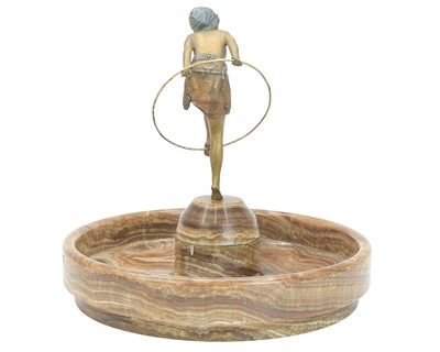 Lot 80 - Demétre CHIPARUS (1886-1947) Art Deco hoop girl.