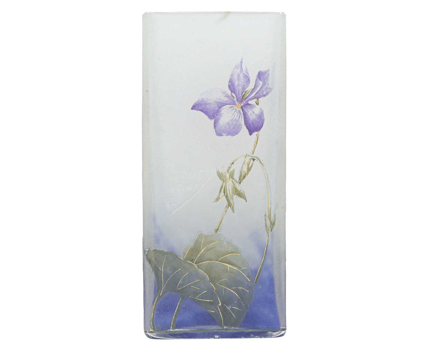 Lot 584 - A Daum glass vase.