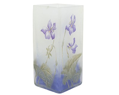 Lot 584 - A Daum glass vase.