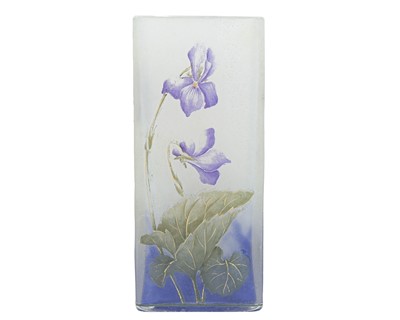 Lot 584 - A Daum glass vase.