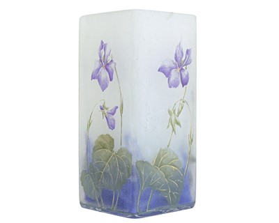 Lot 584 - A Daum glass vase.