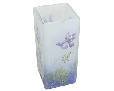 Lot 584 - A Daum glass vase.