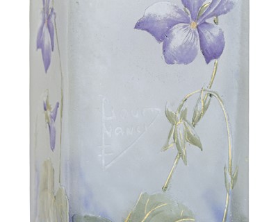 Lot 584 - A Daum glass vase.