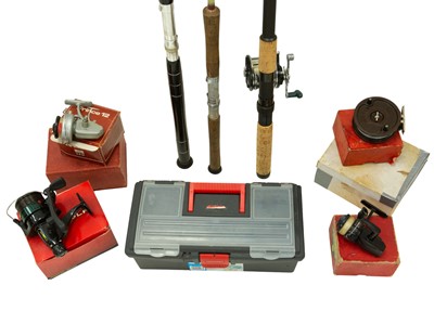 Lot 16 - Fishing reels, including Jecta II Century, boxed.