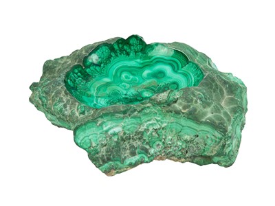 Lot 18 - A collection of polished malachite.