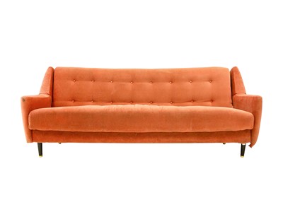 Lot 699 - A Danish mid century sofa.