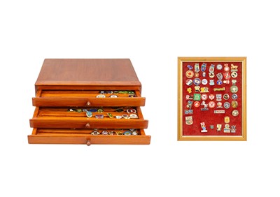 Lot 209 - A collection of enamel football pin badges.
