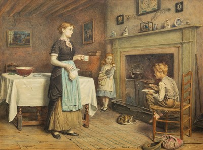 Lot 717 - George Goodwin Kilburne, RI, RBA (British, 1839-1924)