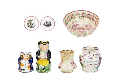 Lot 511 - A 19th century Sunderland lustre jug.