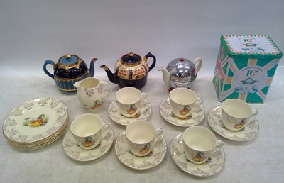 Lot 89 - Three Teapots, and a Vintage Barratts "...