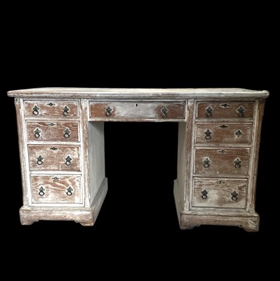 Lot 21 - An early 20th-century limed ash fixed pedestal...